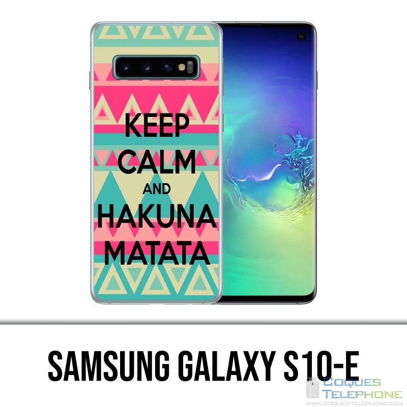 Custodia Samsung Galaxy S10e - Mantieni la calma Hakuna Mattata