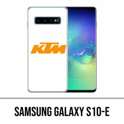 Custodia Samsung Galaxy S10e - Logo Ktm sfondo bianco