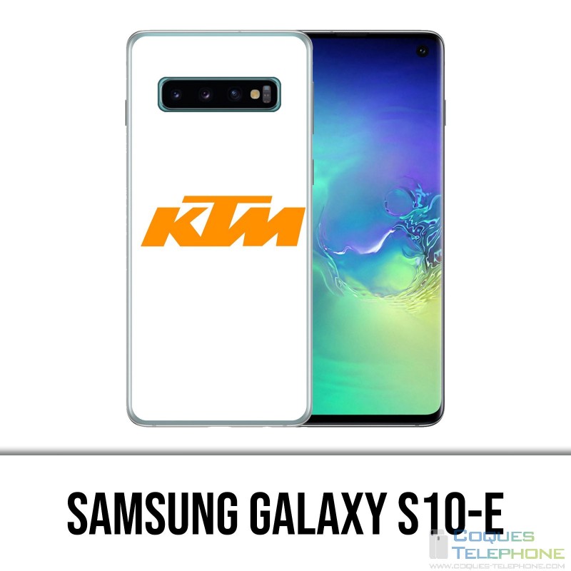 Custodia Samsung Galaxy S10e - Logo Ktm sfondo bianco