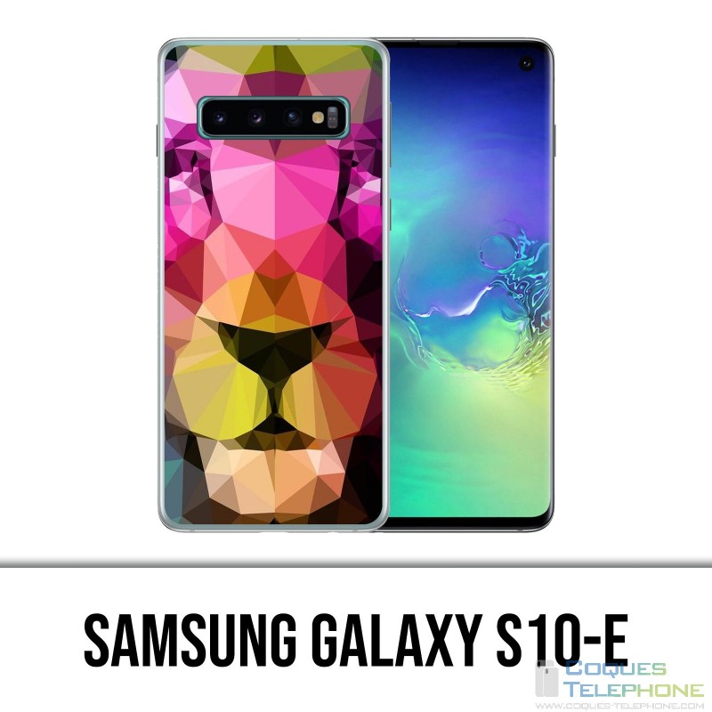 Coque Samsung Galaxy S10e - Lion Geometrique