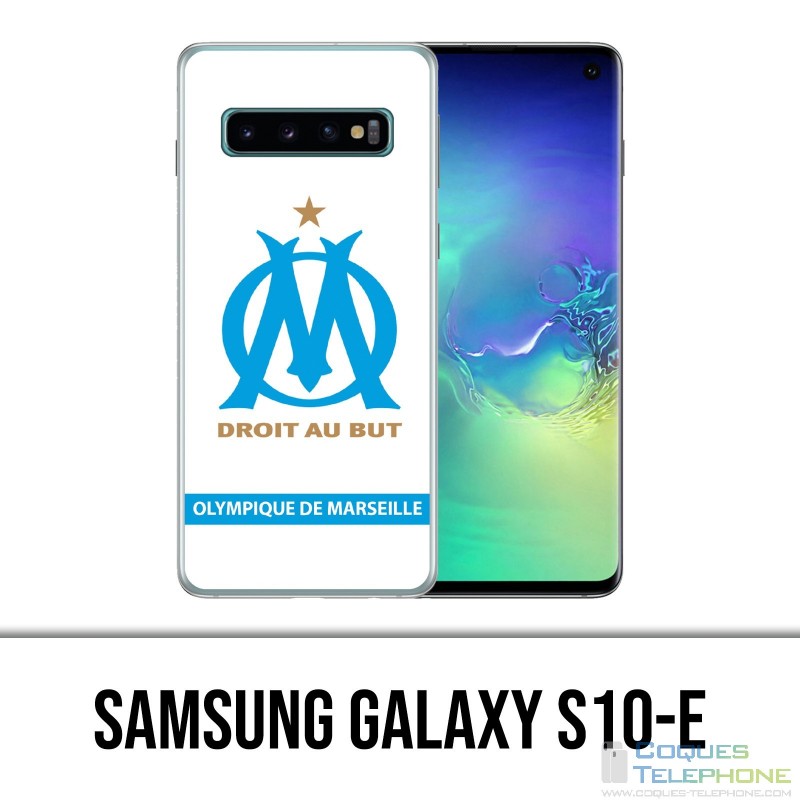 Coque Samsung Galaxy S10e - Logo Om Marseille Blanc