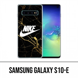 Custodia Samsung Galaxy S10e - Logo Nike in marmo dorato