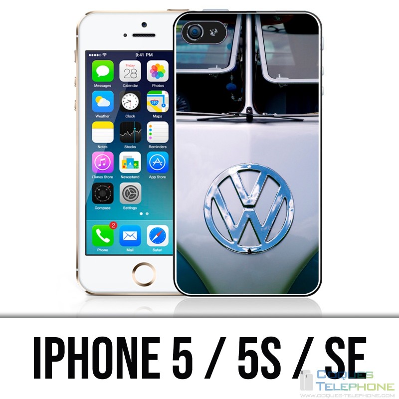 Coque iPhone 5 / 5S / SE - Combi Gris Vw Volkswagen