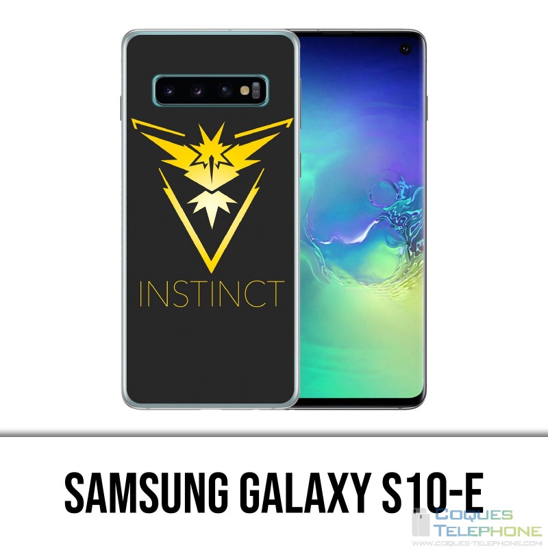 Coque Samsung Galaxy S10e - Pokémon Go Team Jaune Grunge