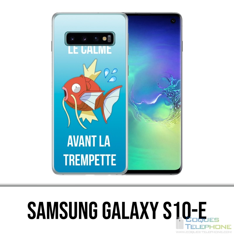 Coque Samsung Galaxy S10e - Pokémon Le Calme Avant La Trempette Magicarpe