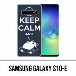 Carcasa Samsung Galaxy S10e - Pokemon Ronflex Keep Calm