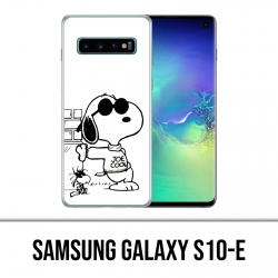 Coque Samsung Galaxy S10e - Snoopy Noir Blanc