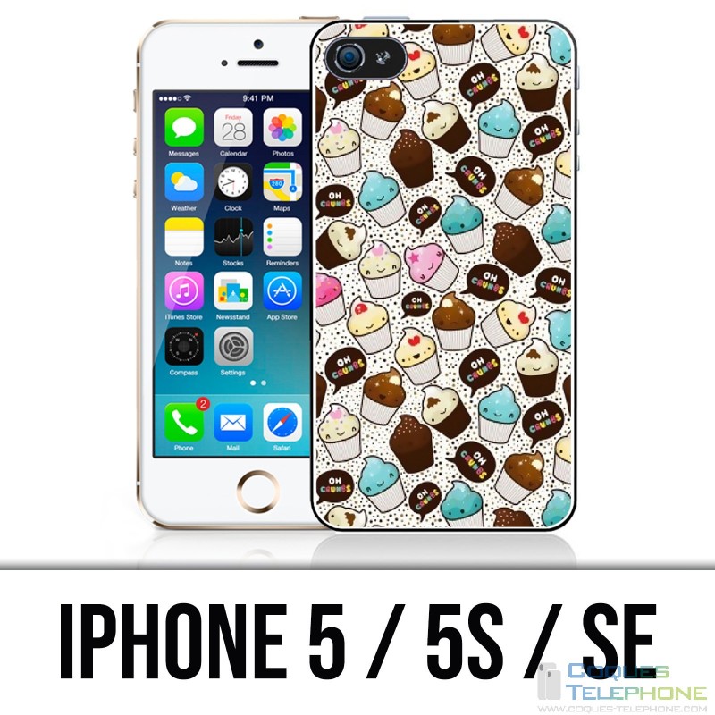 Funda iPhone 5 / 5S / SE - Kawaii Cupcake