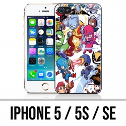 Custodia per iPhone 5 / 5S / SE - Cute Marvel Heroes