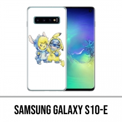 Coque Samsung Galaxy S10e - Stitch Pikachu Bébé