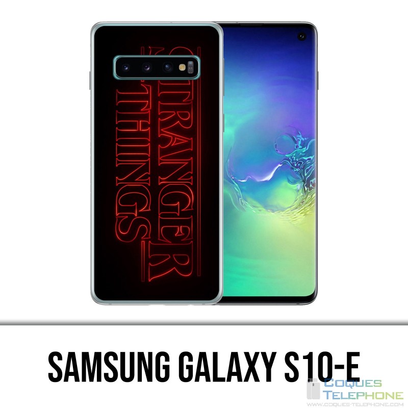 Carcasa Samsung Galaxy S10e - Logotipo de Stranger Things