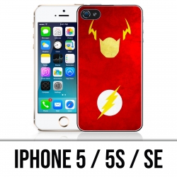 Coque iPhone 5 / 5S / SE - Dc Comics Flash Art Design