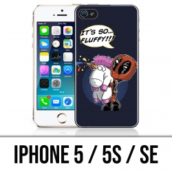 Custodia per iPhone 5 / 5S / SE - Deadpool Fluffy Unicorn