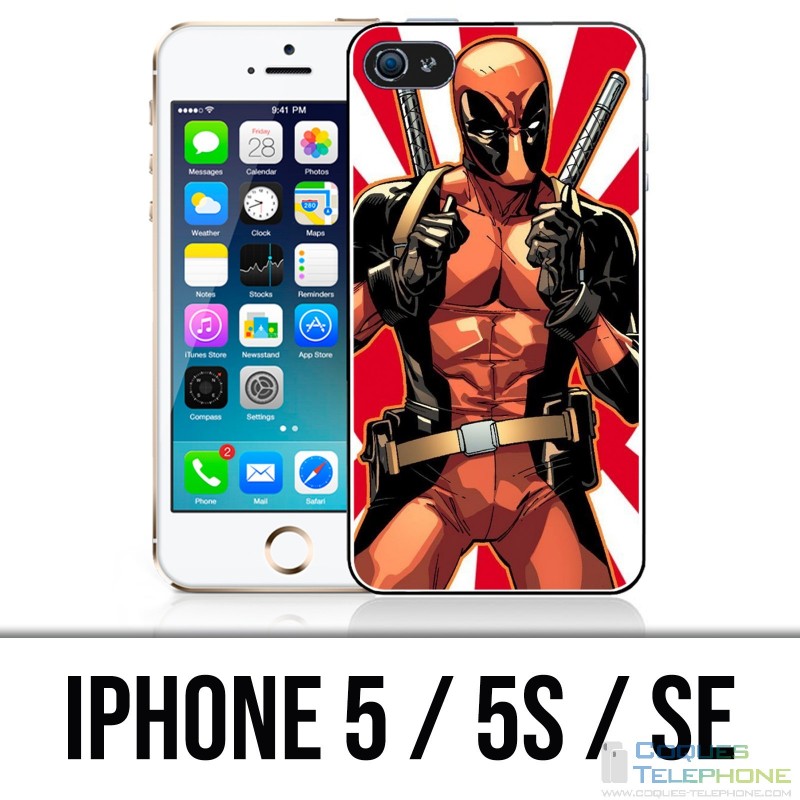 Coque iPhone 5 / 5S / SE - Deadpool Redsun