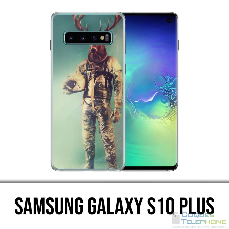 Custodia Samsung Galaxy S10 Plus - Cervo di astronauta animale