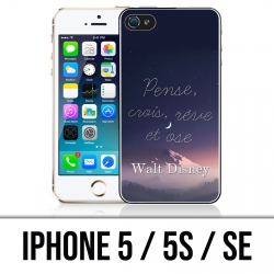 Coque iPhone 5 / 5S / SE - Disney Citation Pense Crois Reve