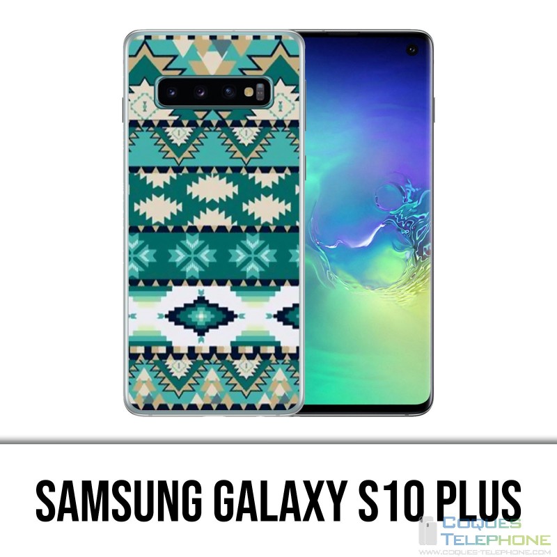 Samsung Galaxy S10 Plus Hülle - Green Azteque
