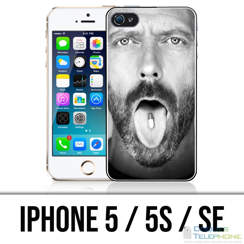 Coque iPhone 5 / 5S / SE - Dr House Pilule