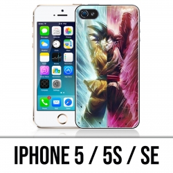 Custodia per iPhone 5 / 5S / SE - Dragon Ball Black Cartoon Goku