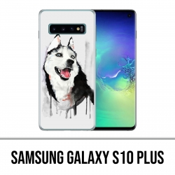 Carcasa Samsung Galaxy S10 Plus - Husky Splash Dog