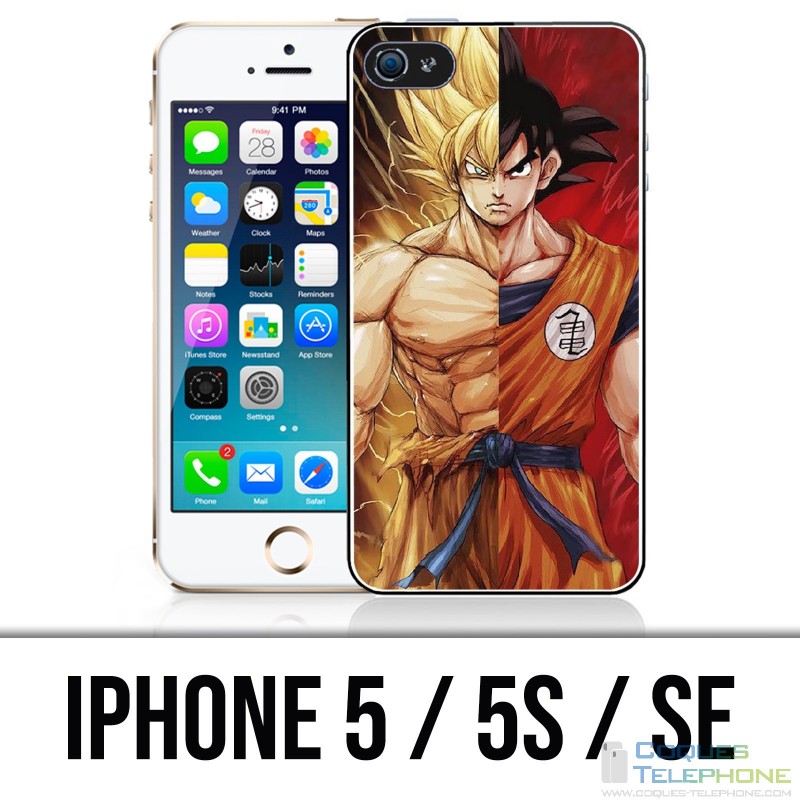 Custodia per iPhone 5 / 5S / SE - Dragon Ball Goku Super Saiyan