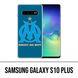 Carcasa Samsung Galaxy S10 Plus - Logotipo Om Marsella Fondo azul grande