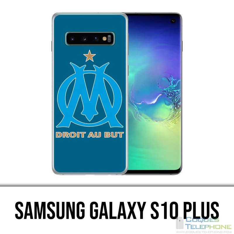 Samsung Galaxy S10 Plus Case - Logo Om Marseille Big Blue Background