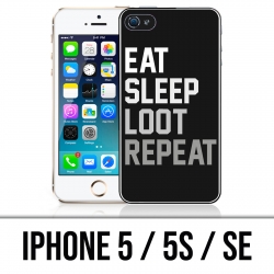 Custodia per iPhone 5 / 5S / SE - Mangia ripetizione bottino sonno