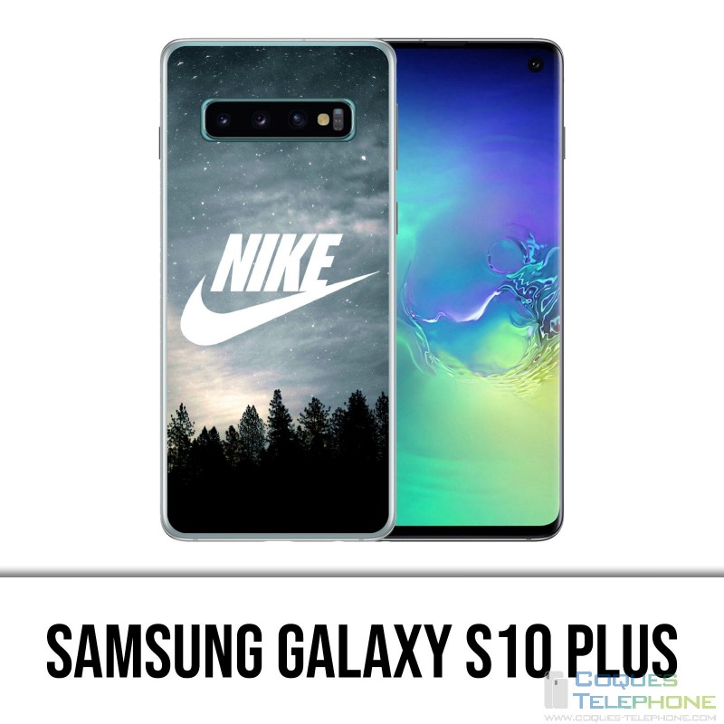 Coque Samsung Galaxy S10 PLUS - Nike Logo Wood