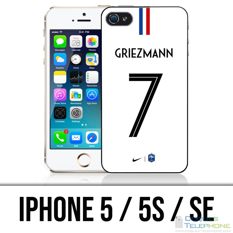 Funda iPhone 5 / 5S / SE - Camiseta Football France Griezmann