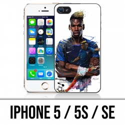 Custodia per iPhone 5 / 5S / SE - Soccer France Pogba Drawing