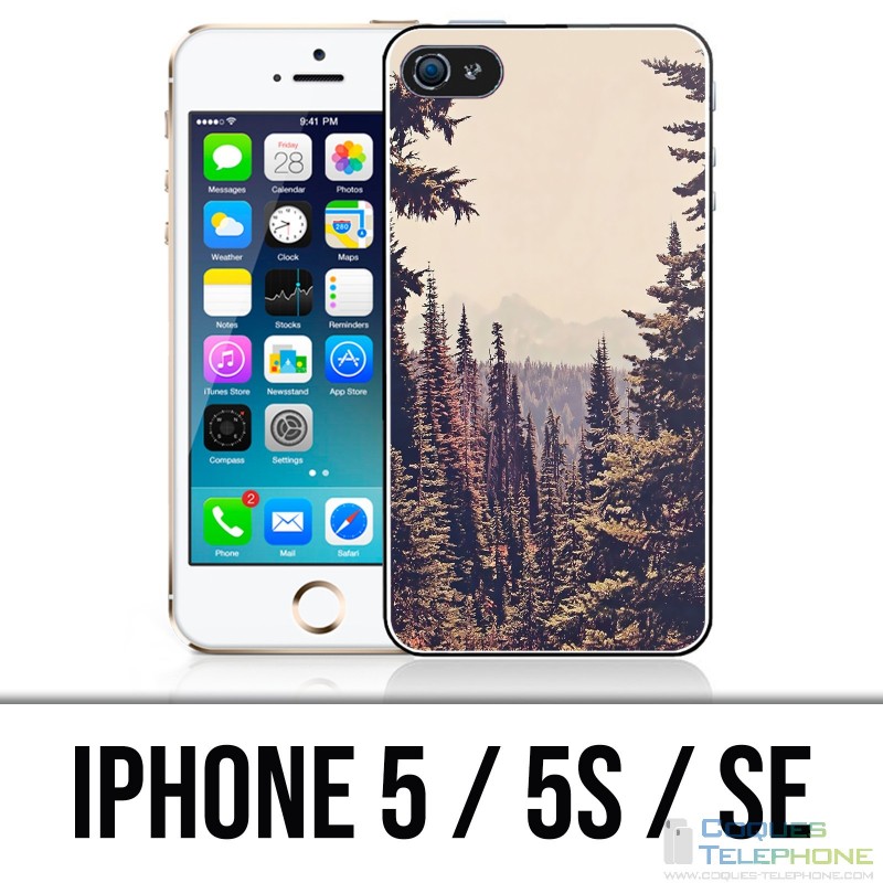 Custodia per iPhone 5 / 5S / SE - Trapano per alberi di abete