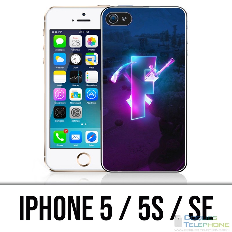 Custodia per iPhone 5 / 5S / SE - Fortnite Logo Glow