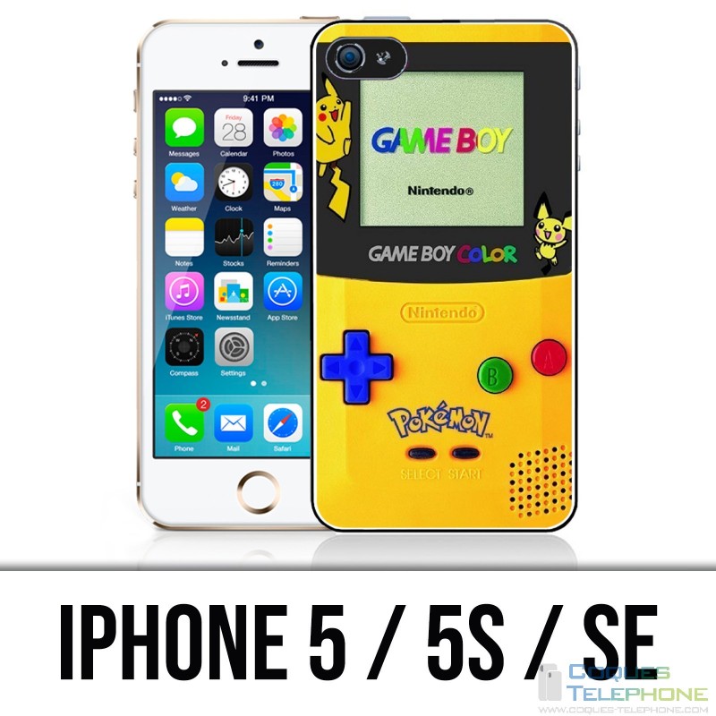 Carcasa iPhone 5 / 5S / SE - Game Boy Color Pikachu Amarillo Pokeì Mon