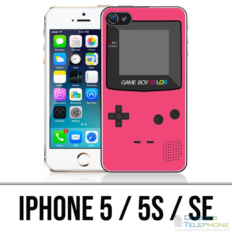 Funda iPhone 5 / 5S / SE - Game Boy Color Rosa