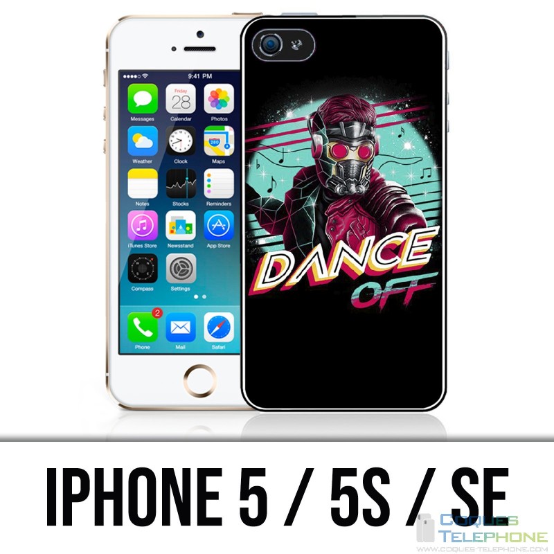 Coque iPhone 5 / 5S / SE - Gardiens Galaxie Star Lord Dance