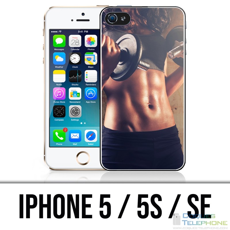 Funda para iPhone 5 / 5S / SE - Musculación de niña