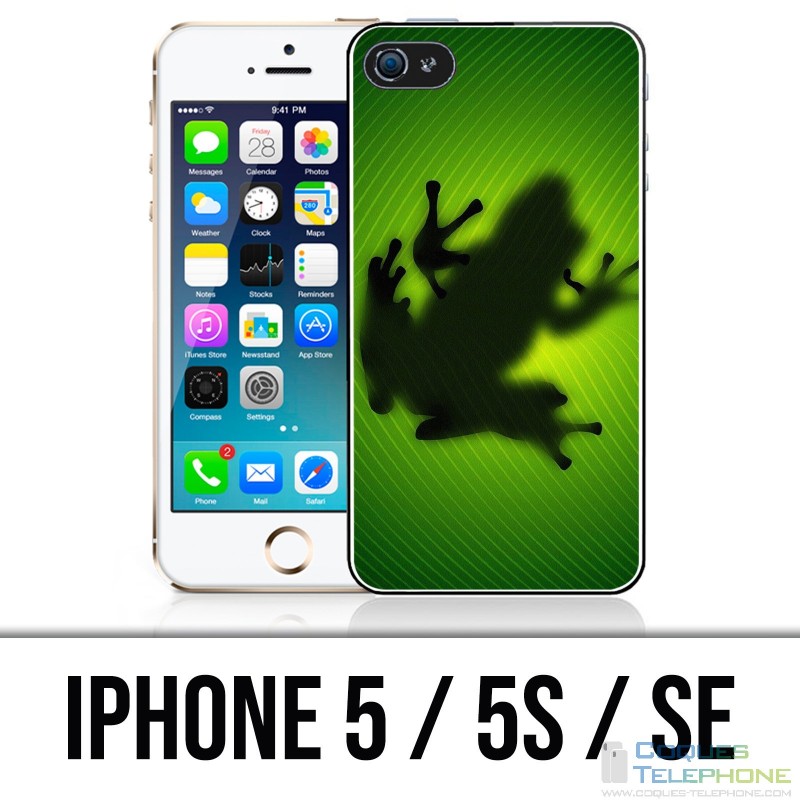 Coque iPhone 5 / 5S / SE - Grenouille Feuille