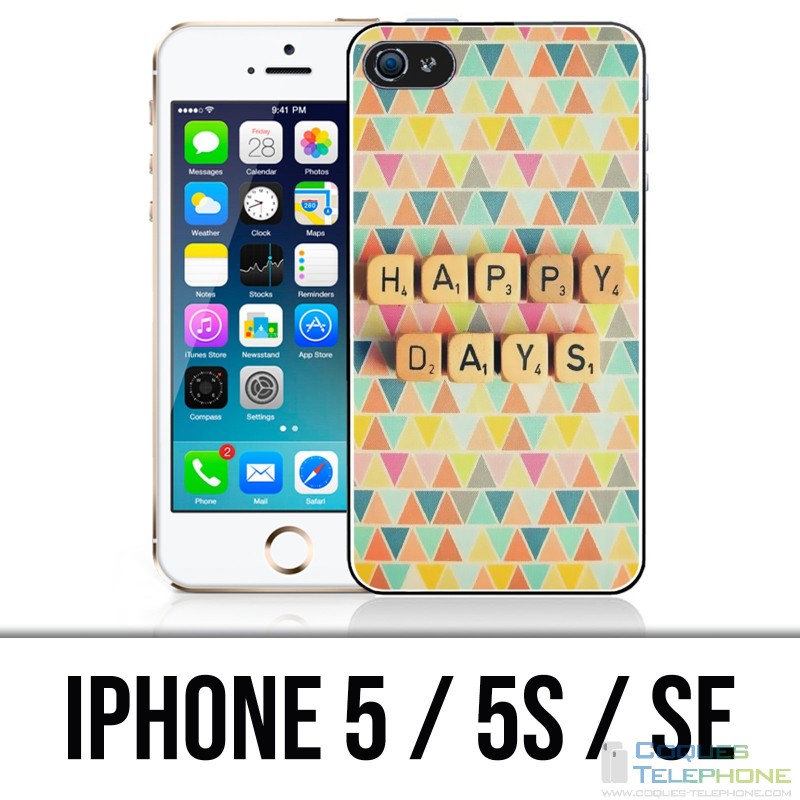 IPhone 5 / 5S / SE case - Happy Days