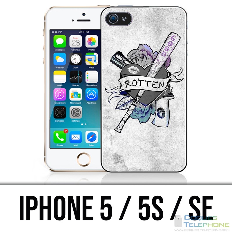 Coque iPhone 5 / 5S / SE - Harley Queen Rotten