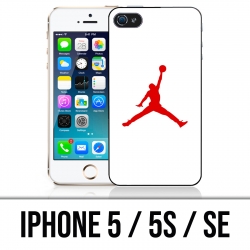 Coque iPhone 5 / 5S / SE - Jordan Basketball Logo Blanc