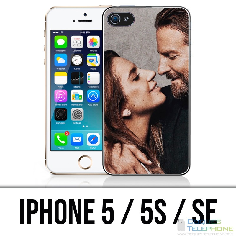 Coque iPhone 5 / 5S / SE - Lady Gaga Bradley Cooper Star Is Born