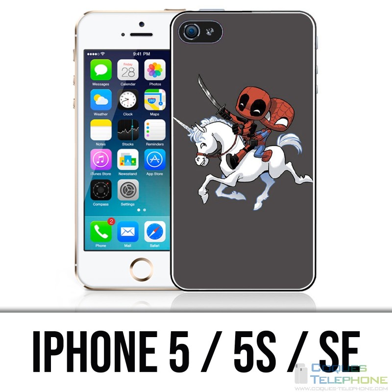 IPhone 5 / 5S / SE Hülle - Unicorn Deadpool Spiderman