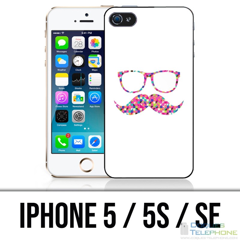 Coque iPhone 5 / 5S / SE - Lunettes Moustache