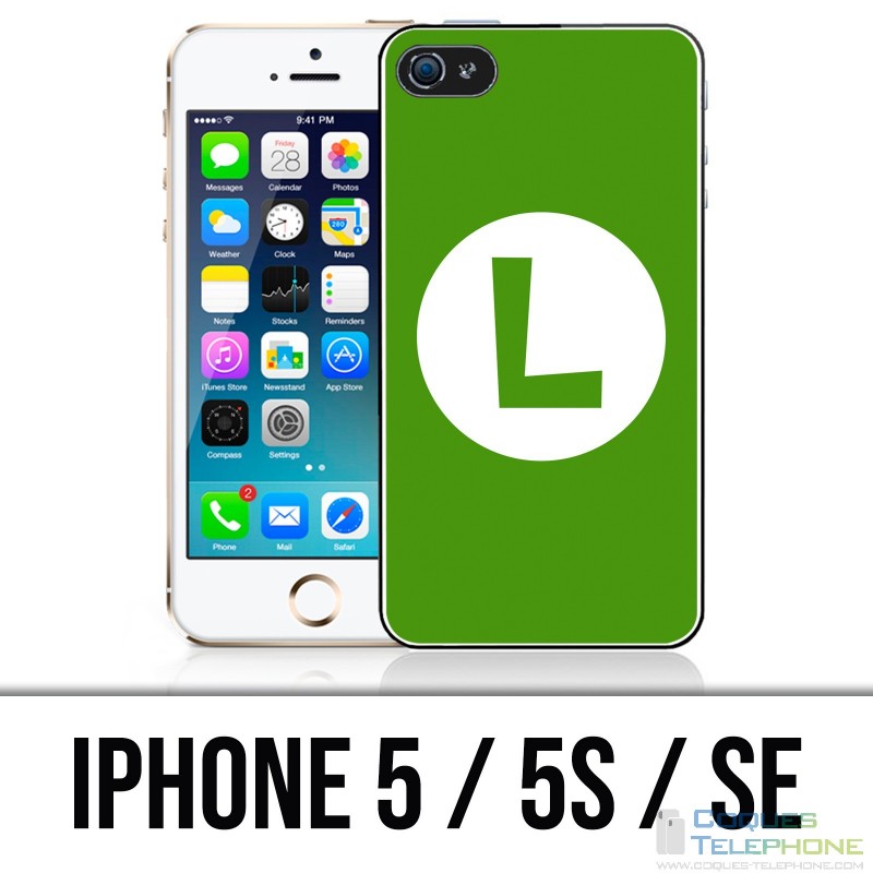 Coque iPhone 5 / 5S / SE - Mario Logo Luigi