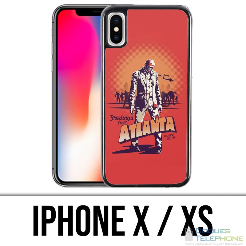 Funda iPhone X / XS - Walking Dead Saludos desde Atlanta