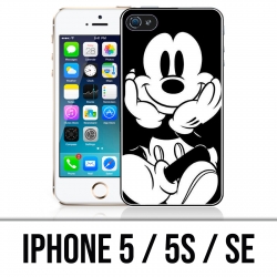 Funda iPhone 5 / 5S / SE - Mickey Blanco y Negro