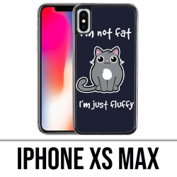 Custodia per iPhone XS Max - Cat Not Fat Just Fluffy