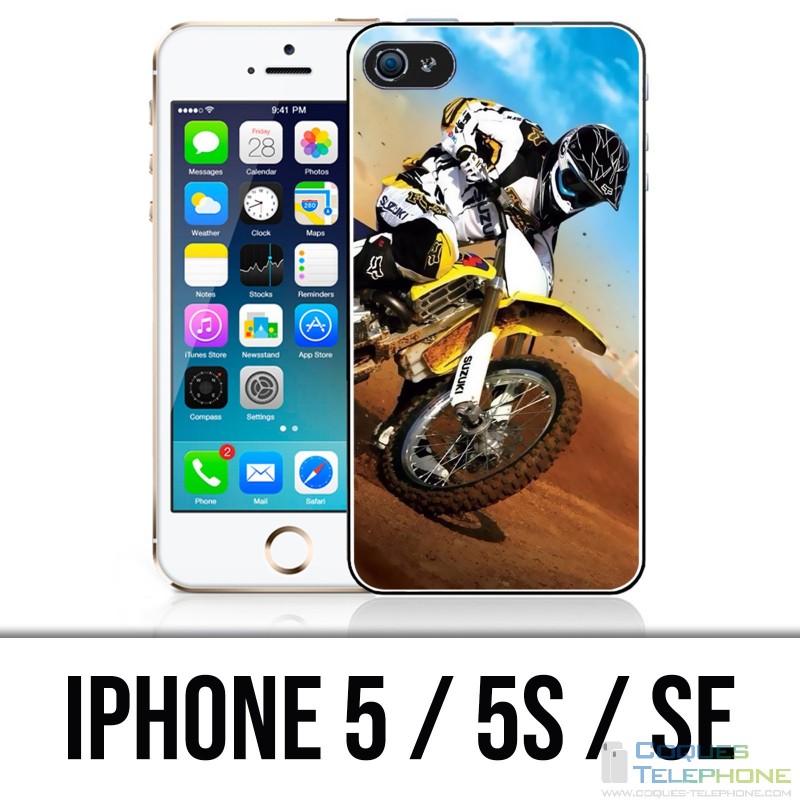 IPhone 5 / 5S / SE case - Motocross Sable