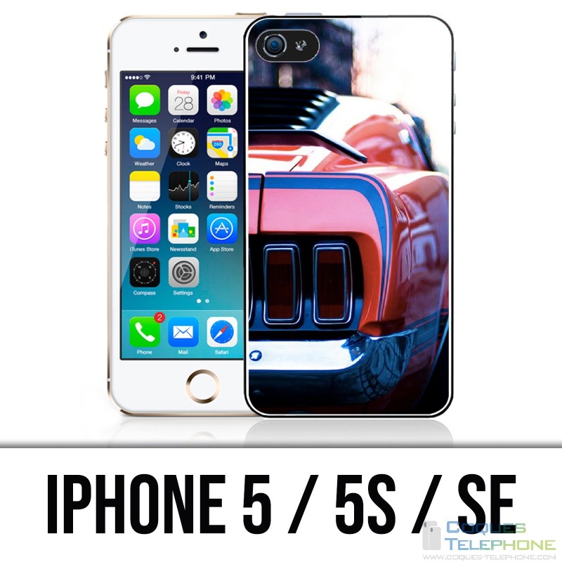 Coque iPhone 5 / 5S / SE - Mustang Vintage